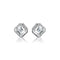 Bezeled Ascher Diamond Studs Earrings - 1